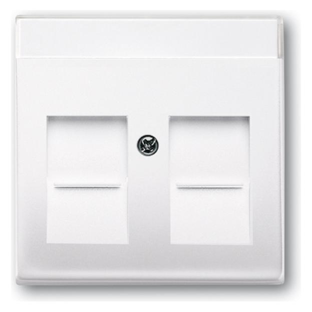 ABB basic55 Datenbuchsenabdeckung, weiss matt, 1 Modul (2CHP971710A3945)