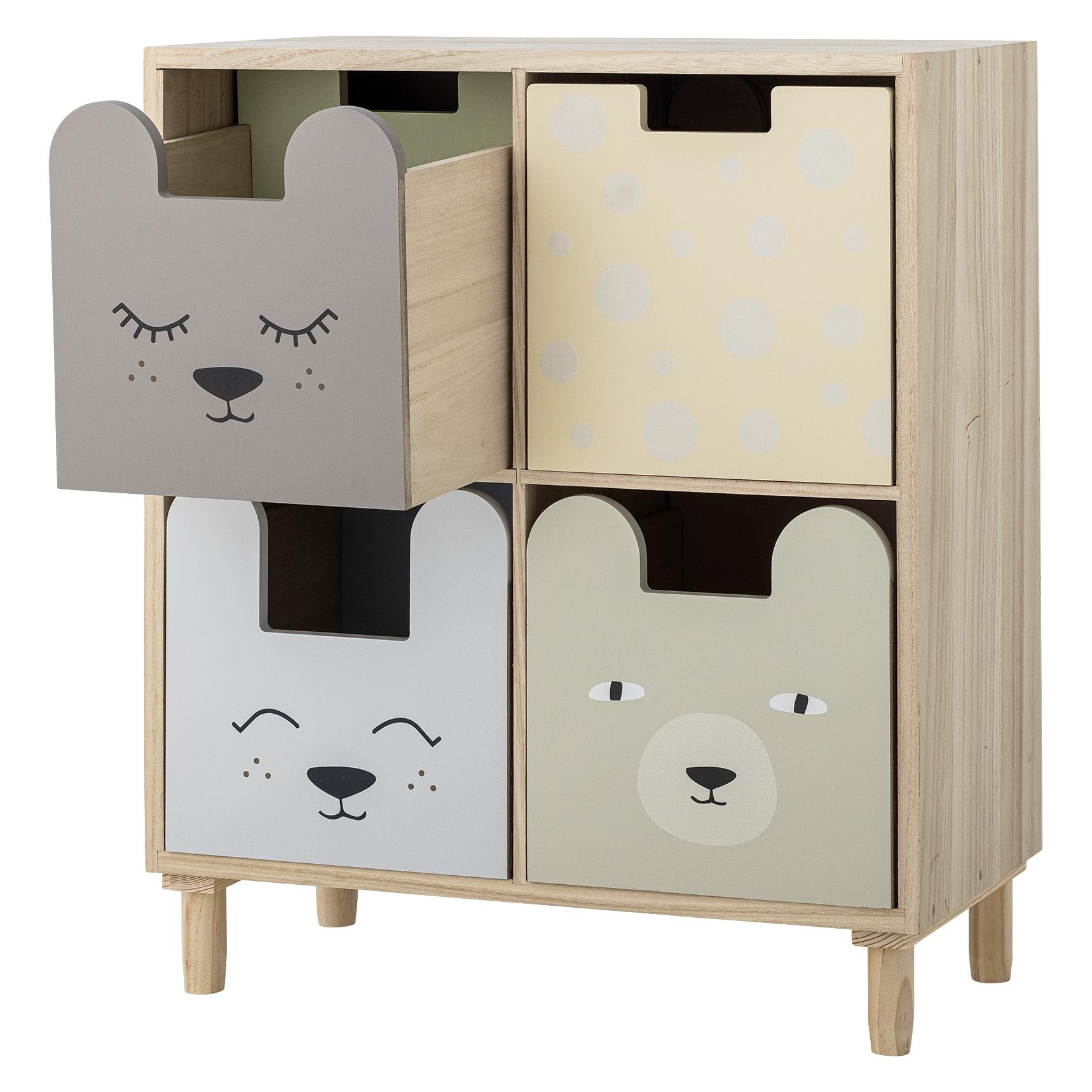 Bloomingville Mini - Calle Bookcase with Drawers - Multi (55 x 26 x 63 cm) (82063169)