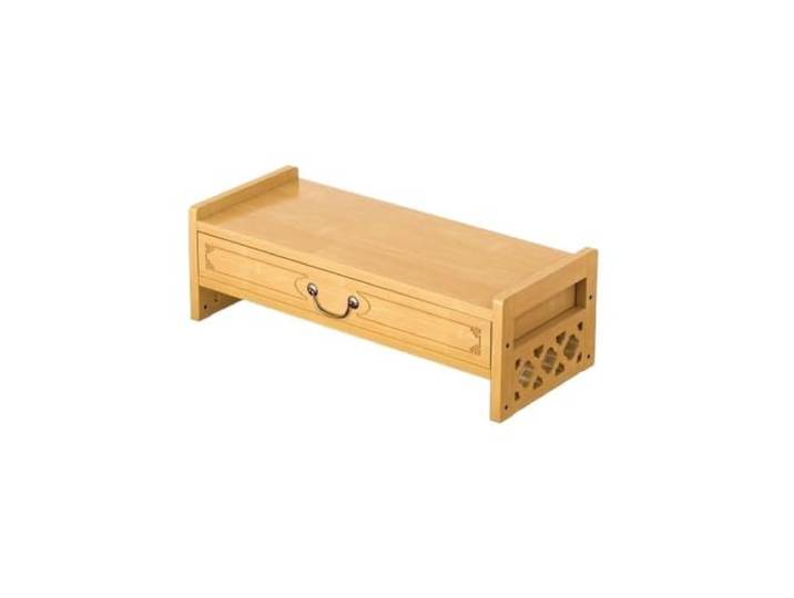 RYUQW3RE Altartisch Desktop-Schrank for buddhistische Schreine Altarständer aus massivem Holz(Natural,S)