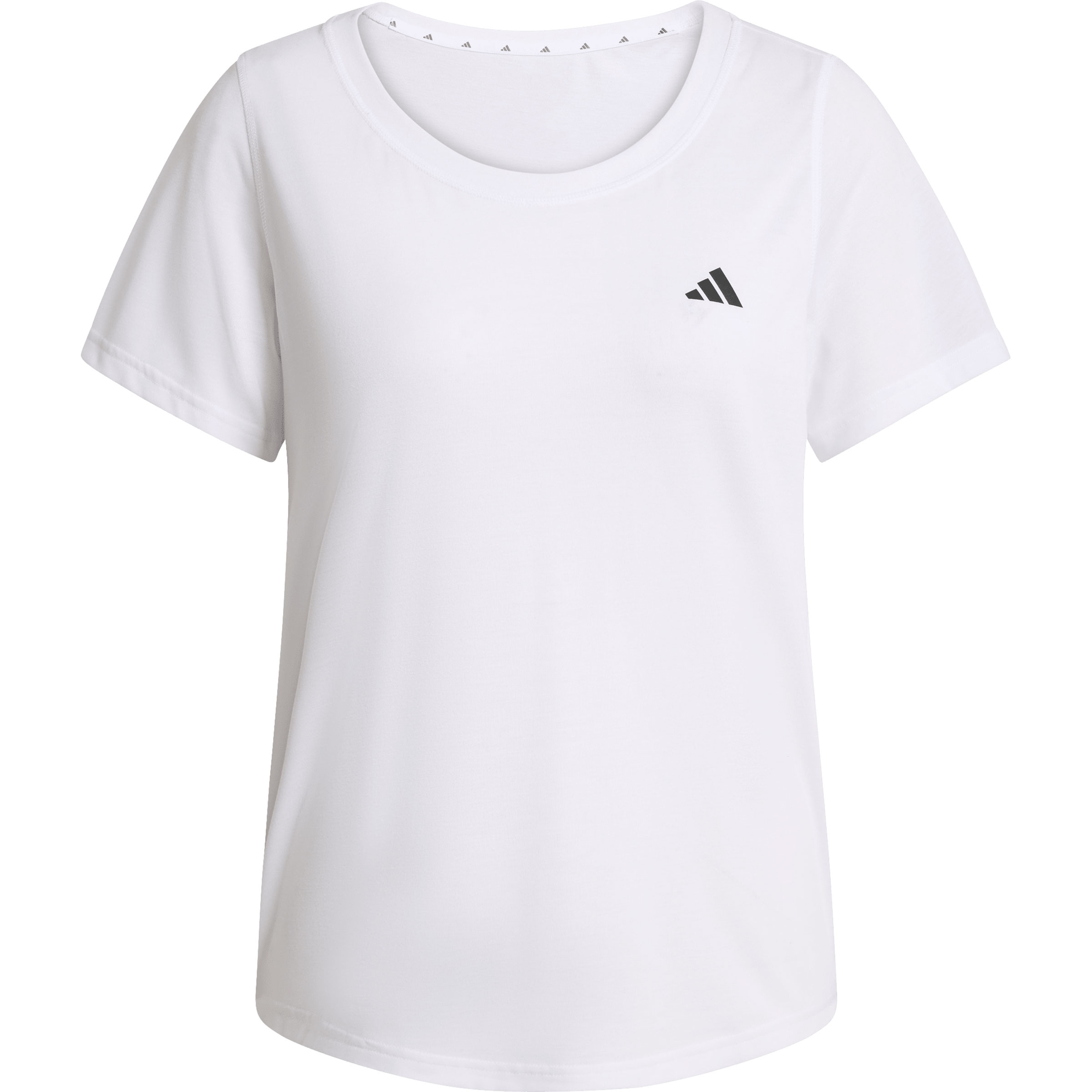 adidas Workout Essentials Scoop Neck Damen T-Shirts weiss Größe S Laufen | Trailrunning | Training & Fitness Hautfreundlich