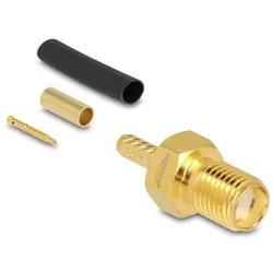 DELOCK RP-SMA Bu. zum Crimpen RG-174/RG-316 schrumpfschlauch