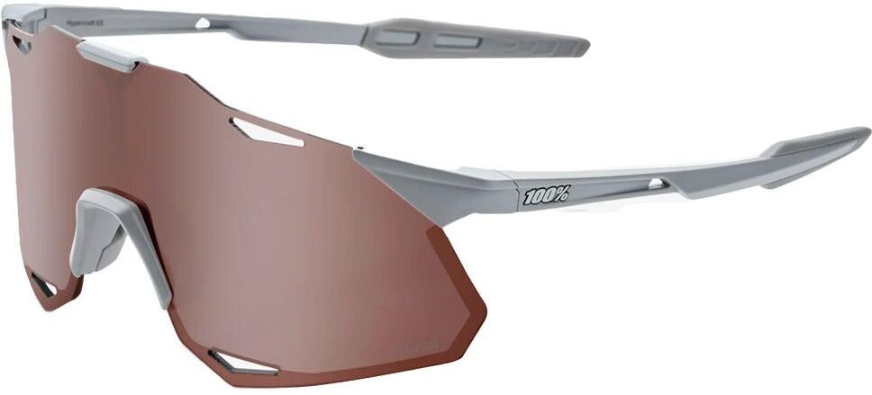 100%  - Hypercraft Xs Matte Stone Grey Hiper Crimson Silver Mirror Lens - Lunettes de soleil
