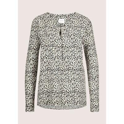 Langarmbluse MADELEINE "Bluse Lange Bluse zum Schlüpfen", Damen, Gr. 34, schwarz (schwarz, kitt), Obermaterial: 100% Viskose CV., Modern, normal, V-Ausschnitt, Blusen