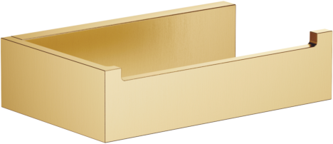 Dornbracht Mem Papierrollenhalter 83500780-28 ohne Deckel, Ausladung 85 mm, messing gebürstet