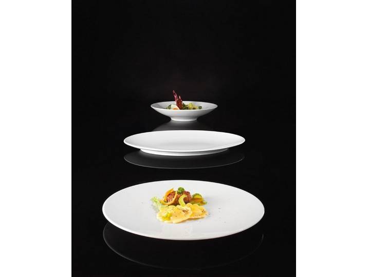 Seltmann Weiden Speiseteller 6 x Coupteller Essteller flach Platzteller WHITE COUP FINE DINING, (4 St)