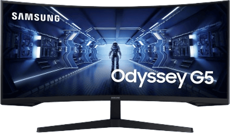 Monitor gaming - Samsung G5 LC34G55TWWPXEN, 34", UWQHD, 1 ms, 165Hz, Negro