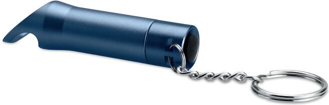 Lampe torche porte-clés personnalisé en métal LITOP bleu marine