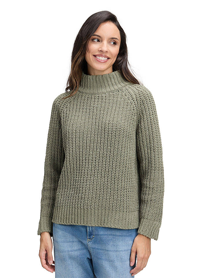 CARTOON Pullover in Khaki - 46