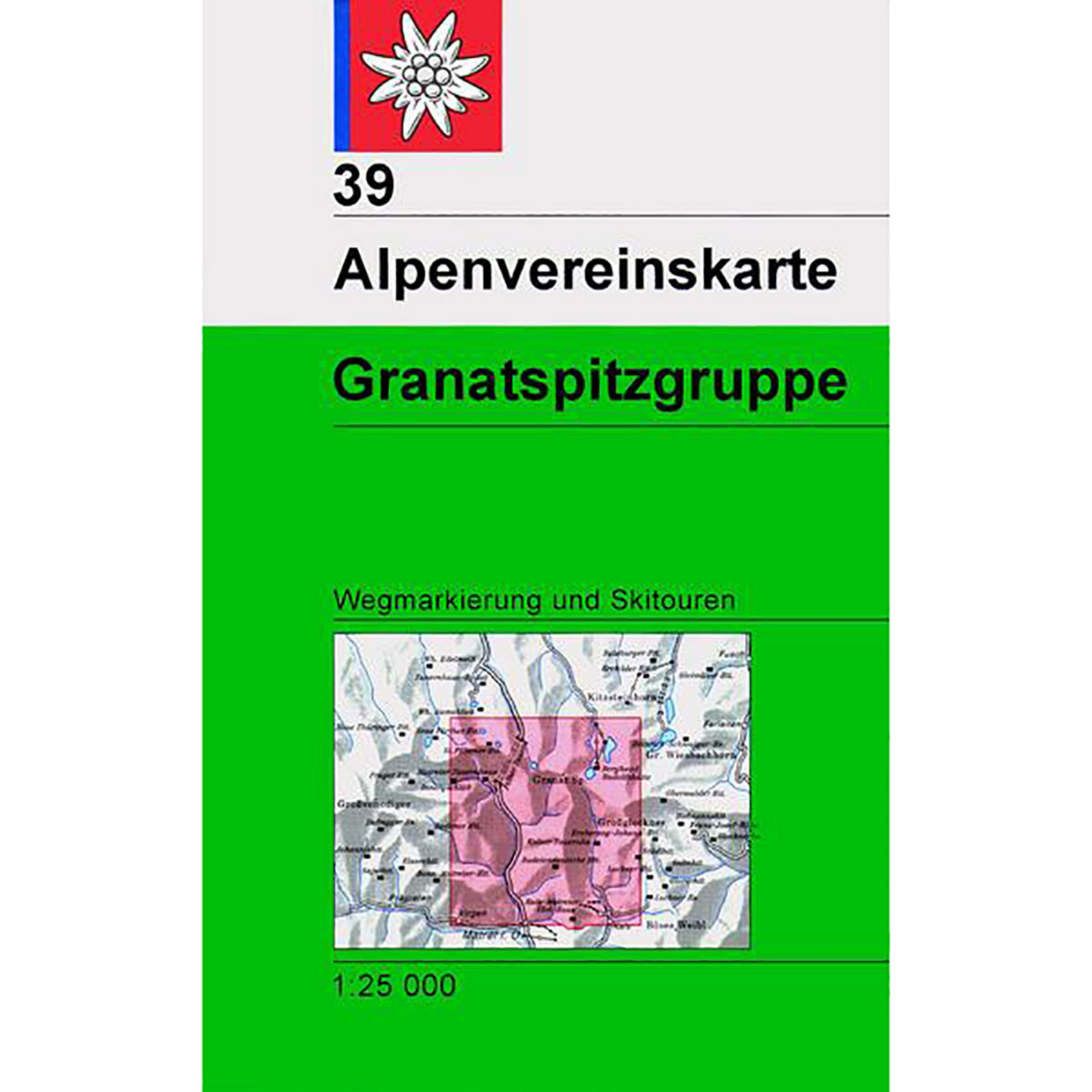 DAV AV-Karte 39 Granatspitzgruppe Topografische Karten