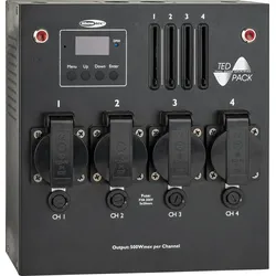 Showtec TED Pack LC 4-Kanal Dimmerpack mit lokaler Steuerung