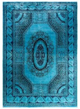 Overton "Fine Vibrance One-of-a-Kind Handmade Area Rug - Blue, 10' 0"" x 13' 10"" - 10' 0"" x 13' 10"""