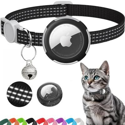 Inspire Essentials SafeTrack AirTag Cat Collar With Reflective Breakaway Design 1