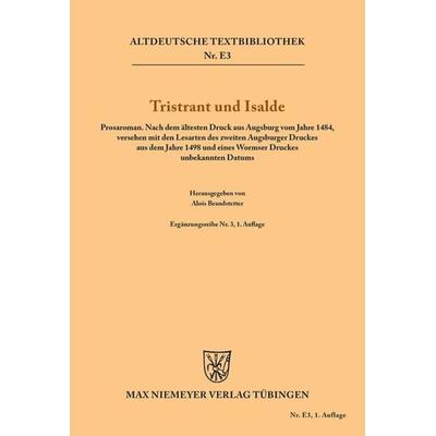 Tristrant und Isalde, Taschenbuch von Eilhart, De Gruyter, 978-3-11-098112-4