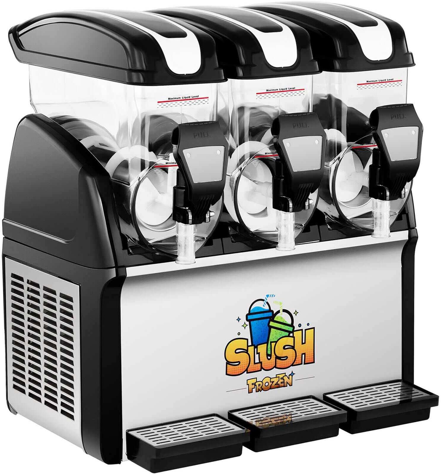 Slush-Maschine - 3 x 12 l - Royal Catering RCSL 3/15