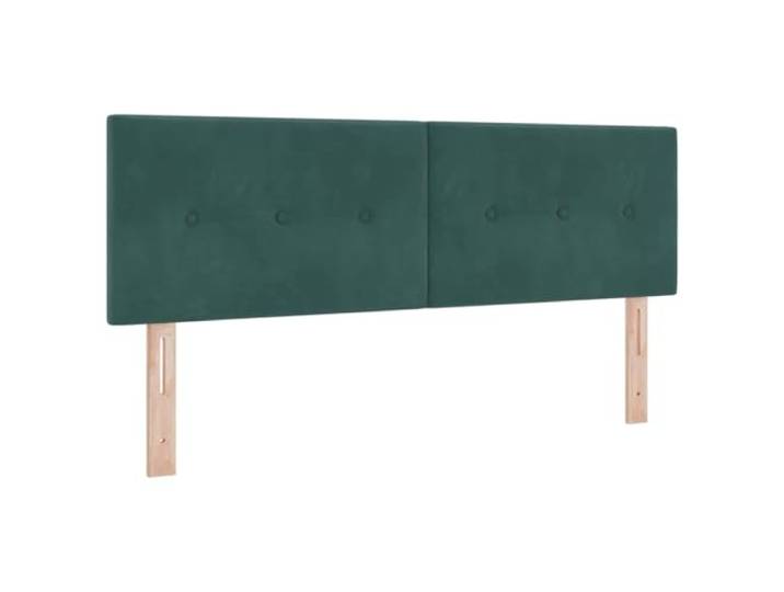 HGLADYU Kopfteil Dunkelgrün 160 cm Samt mit Zwei Höhenoptionen, Kopfteil aus Samt und Kiefernholz für modernes Schlafzimmerdesign