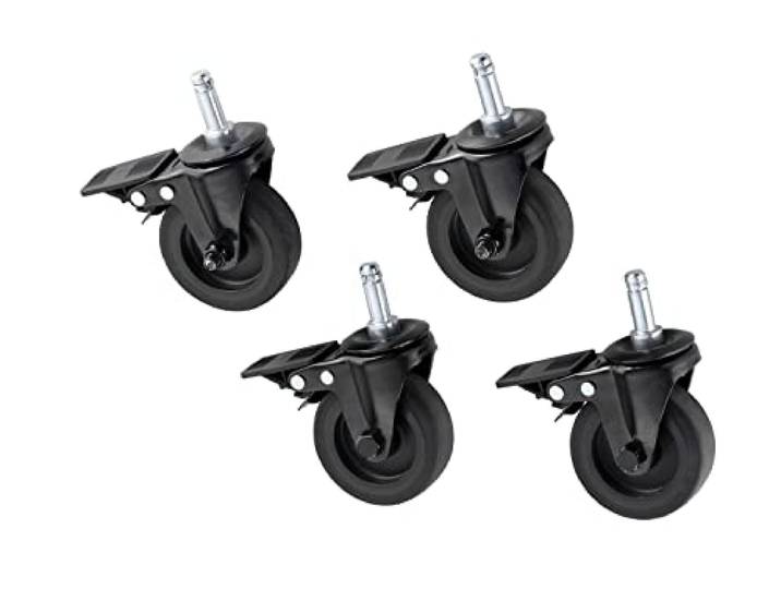 RÖSLE Premium Rollen VIDERO/ALLFLAME 4er-Set, Schwarz