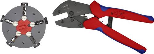 Knipex MultiCrimp 97 33 02 Crimpzange Unisolierte, offene Steckverbinder, Isolierte Kabelschuhe, Isolierte Steckverbinder, Aderendhülsen, Unisoliert