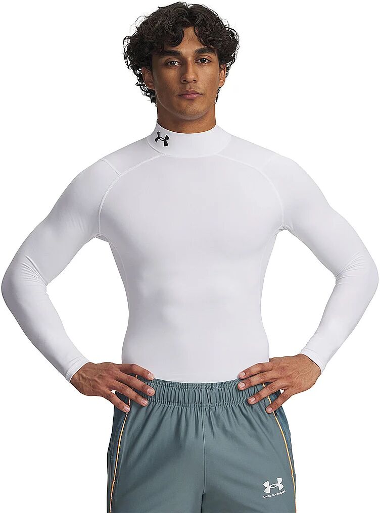 UNDER ARMOUR Herren Fitnessshirt ColdGear Compression Mock weiss   XXL M