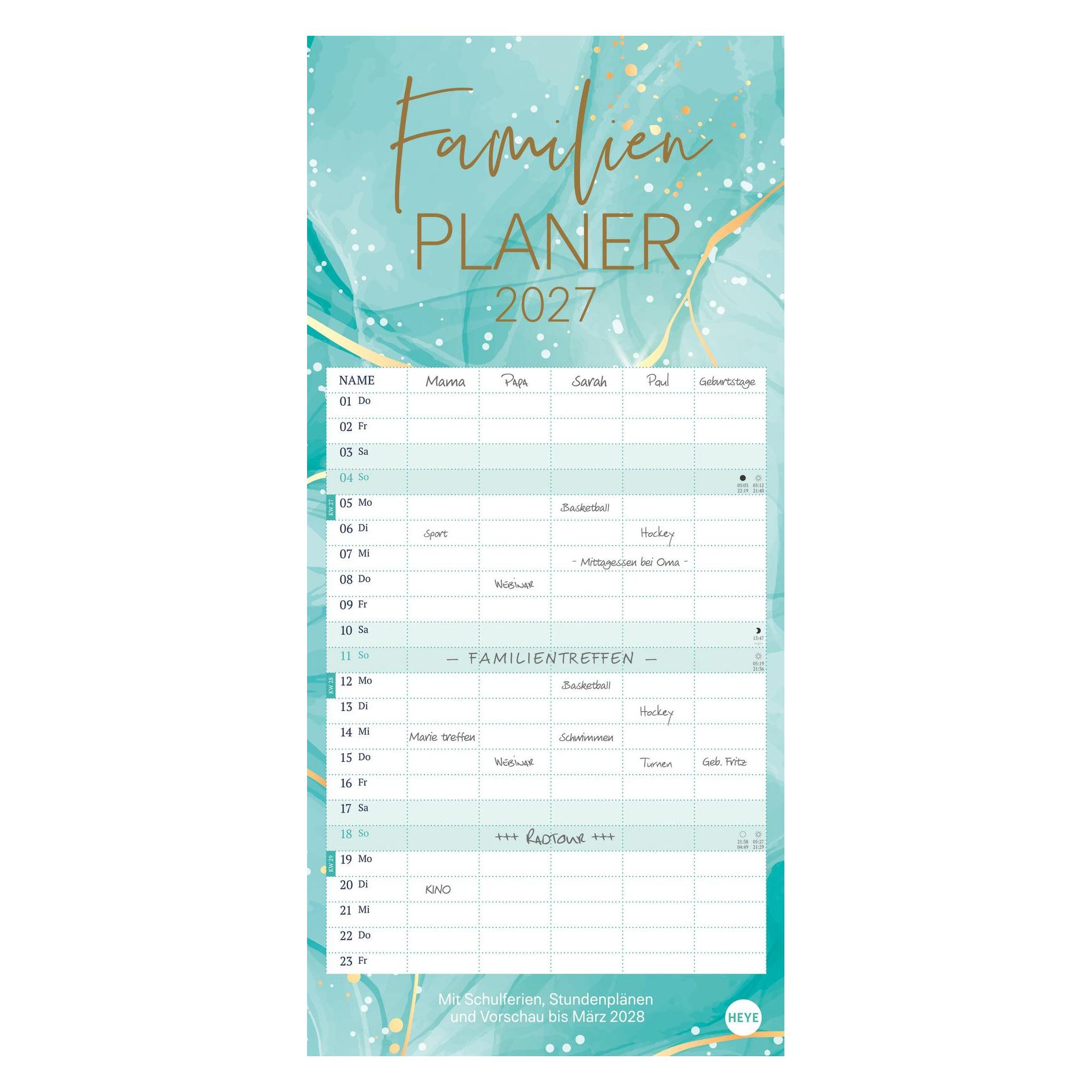 Heye Kalender (1 Monat / 1 Seite) (23447+27)