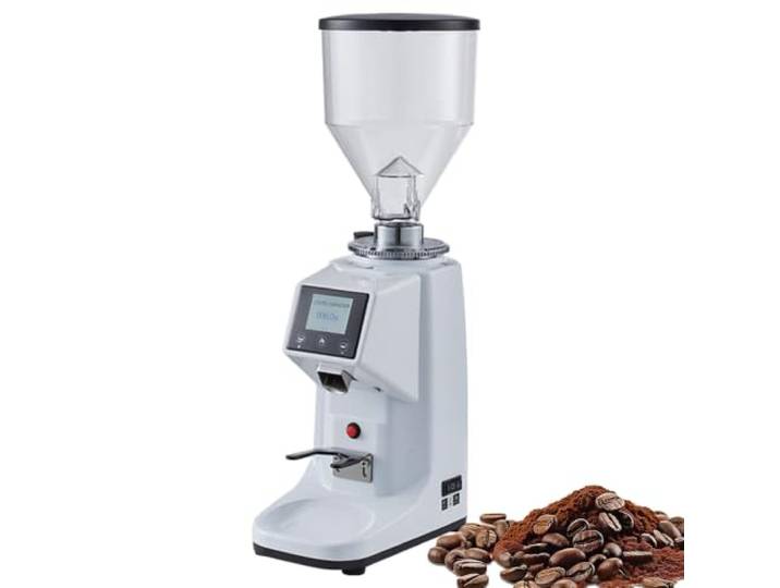 Kaffeemühle mit 19 präzisen Mahlgraden und 60-mm-Flachmahlwerk 60-mm-Scheibenmahlwerk, zwei Bohnenbehälter (250 g/750 g)