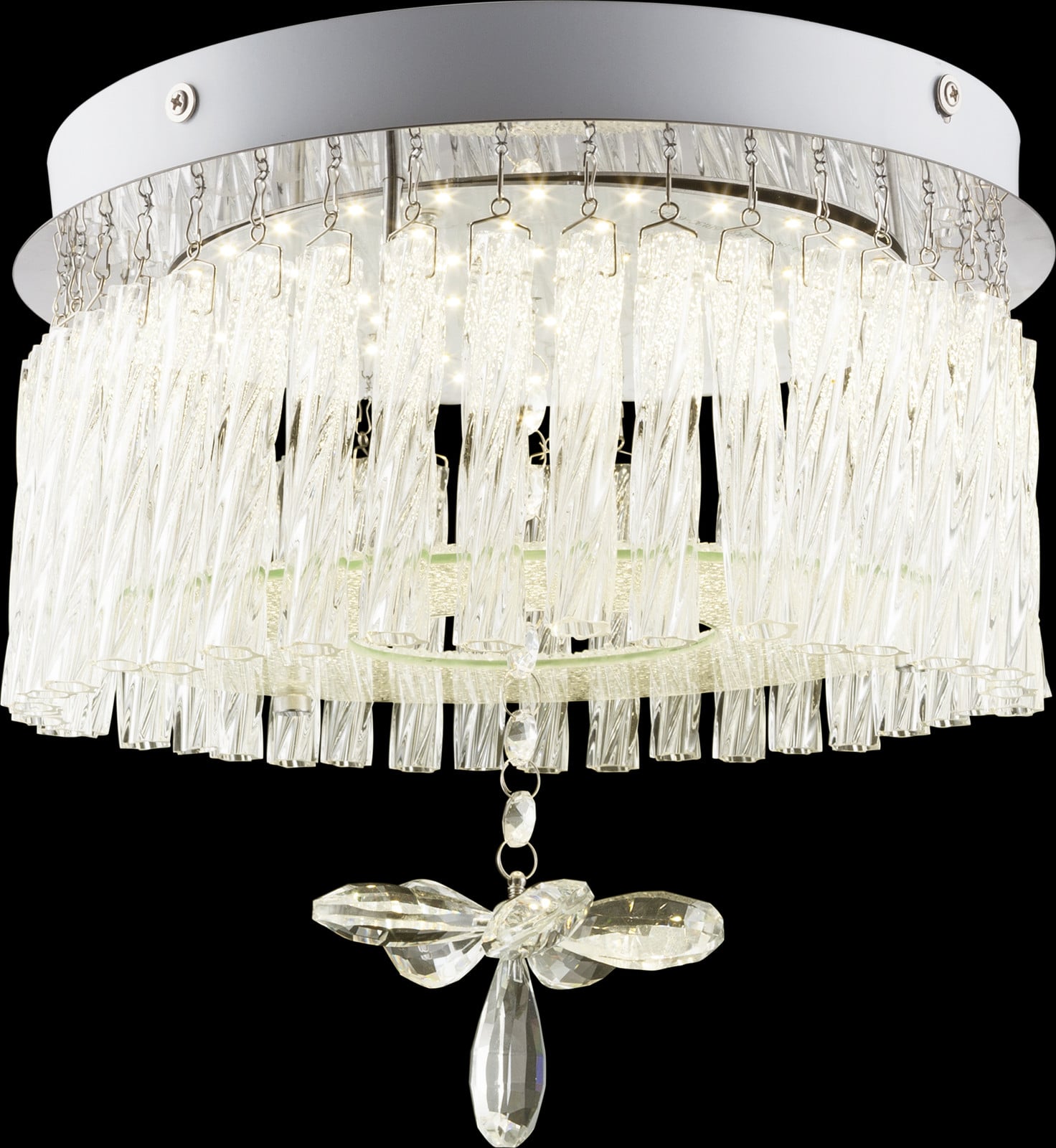 Globo Lighting Mathilda Ronde plafondlamp chroom