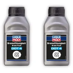 2x Bremsflüssigkeit DOT 4 LIQUI MOLY 21155 Bremse Flüssigkeit Brake Fluid 250ml