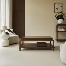 Rechteckiger Couchtisch aus Akazienholz 115 Achille