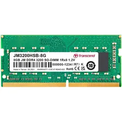 Transcend SO DDR4 PC 3200 CL22 JetRam, JM3200HSB-8G (1 x 8GB, 3200 MHz, DDR4-RAM, SO-DIMM), RAM