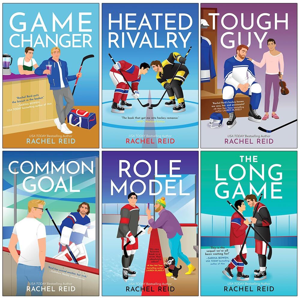 Carina Press Game Changers Series 1-6 Books Collection Set By Rachel Reid (Game Changer, Heated Rivalry, Tough Guy, Common Goal, Role Model and The Long Game)