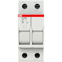 ABB E92/20 Sicherungs-Trennschalter, 2Pol, 20A für Sicherungseinstatz 8,5 x 31,5mm 2CSM200953R1801