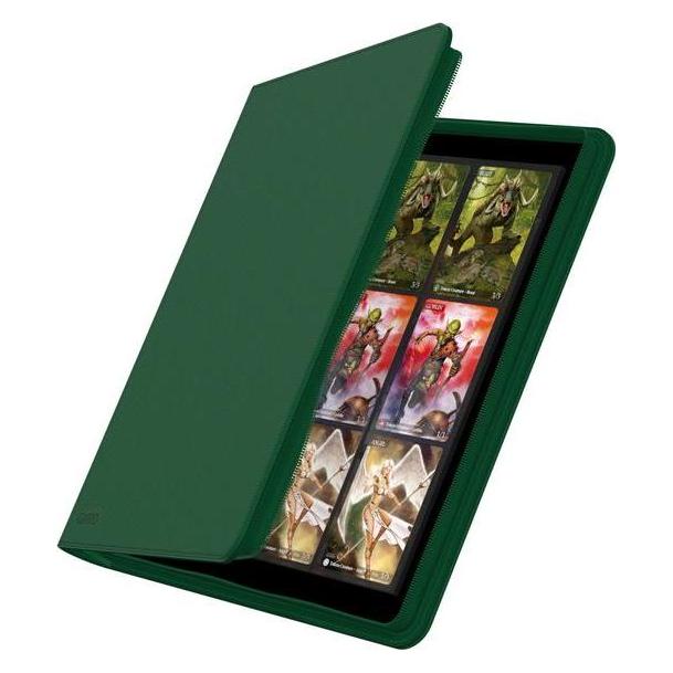 Ultimate Guard UGD010469 - Zipfolio 480 - 24-Pocket XenoSkin (Quadrow), grün (UGD010469)