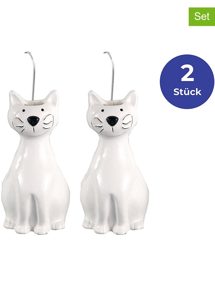 Wenko 2er-Set: Luftbefeuchter in Weiß - (B)10,5 x (H)21 cm - onesize