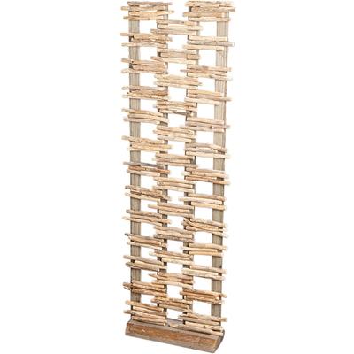 Skulptur GILDE "Standrelief Scenario", braun (naturfarben), B:38cm H:115cm T:12cm, Holzwerkstoff, Dekofiguren