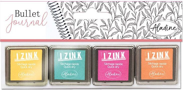 Aladine Izink Sneldrogende Inktkussens Bullet Journal Set in Pastelkleuren