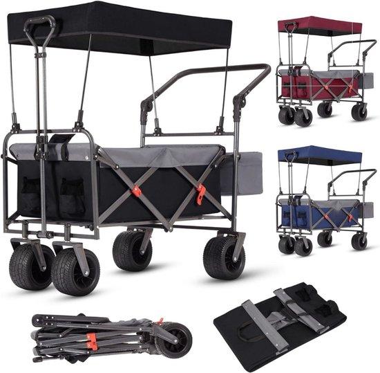 Opvouwbare Kinderwagen mit Duwstang - Transportkar - Strandkar - Kinderwagen aus Kunststoff