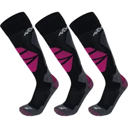 NORDICA HIGH PERFORMANCE WOMEN 3er Pack Socken black/anthracite/viola - 39-41