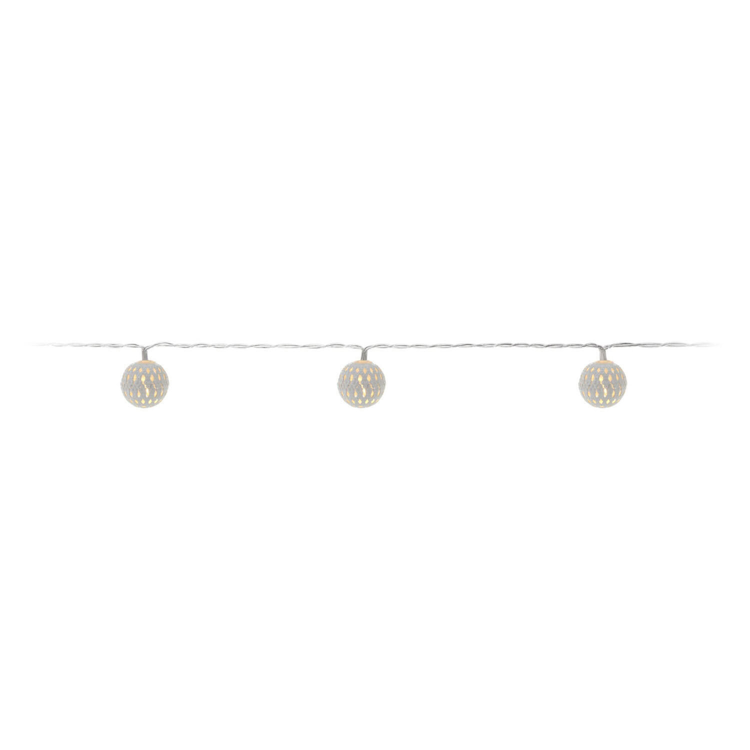 Zilverkleurige decoratieve LED-lichtslingers