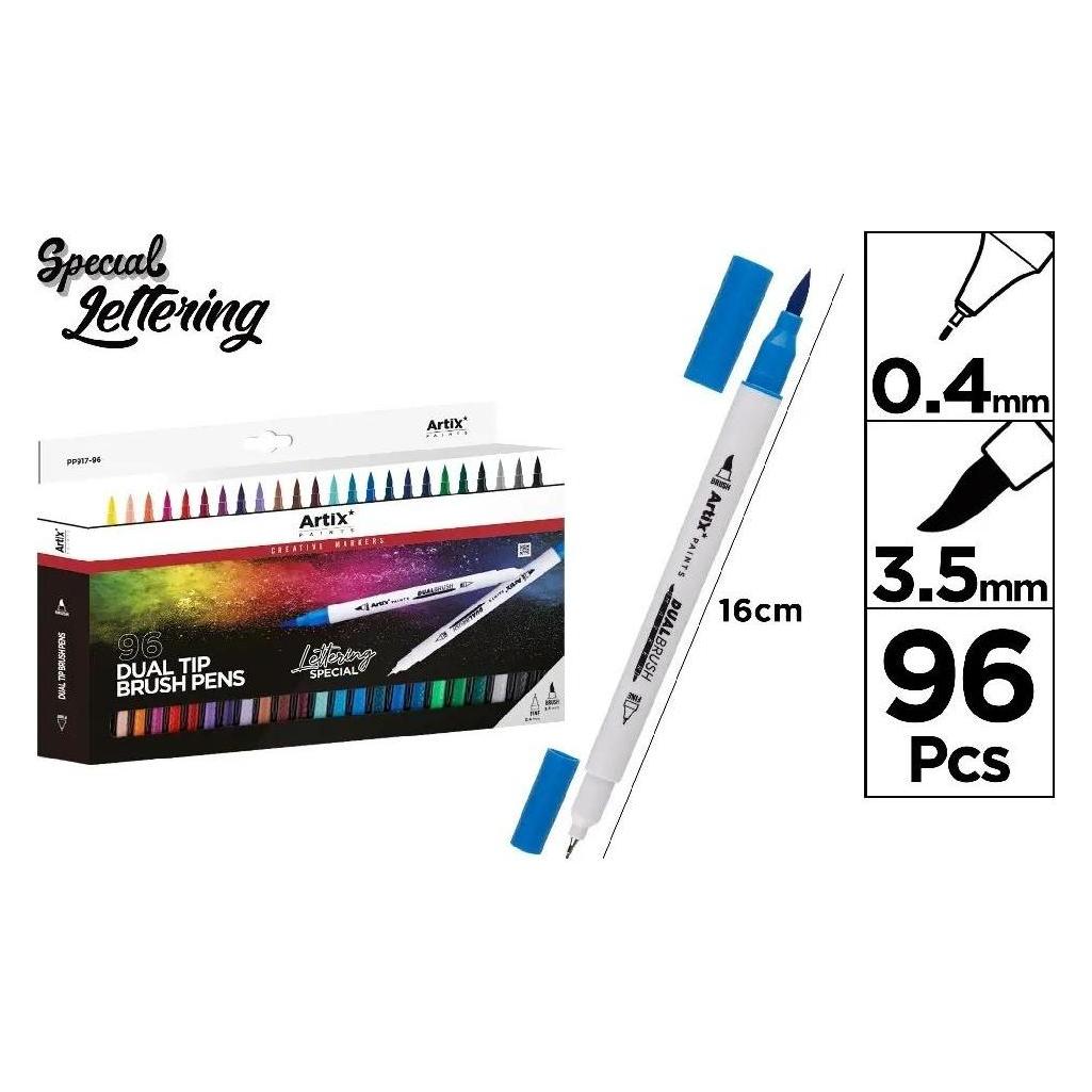 Artix Doppelseitiger Pinselmarker, 96 Farben (96x) (57526897)
