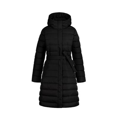 Langmantel LUHTA "Luhta Mantel Gylleby", Damen, Gr. 44, schwarz, Stoff, 100% Polyester, normal, Mäntel