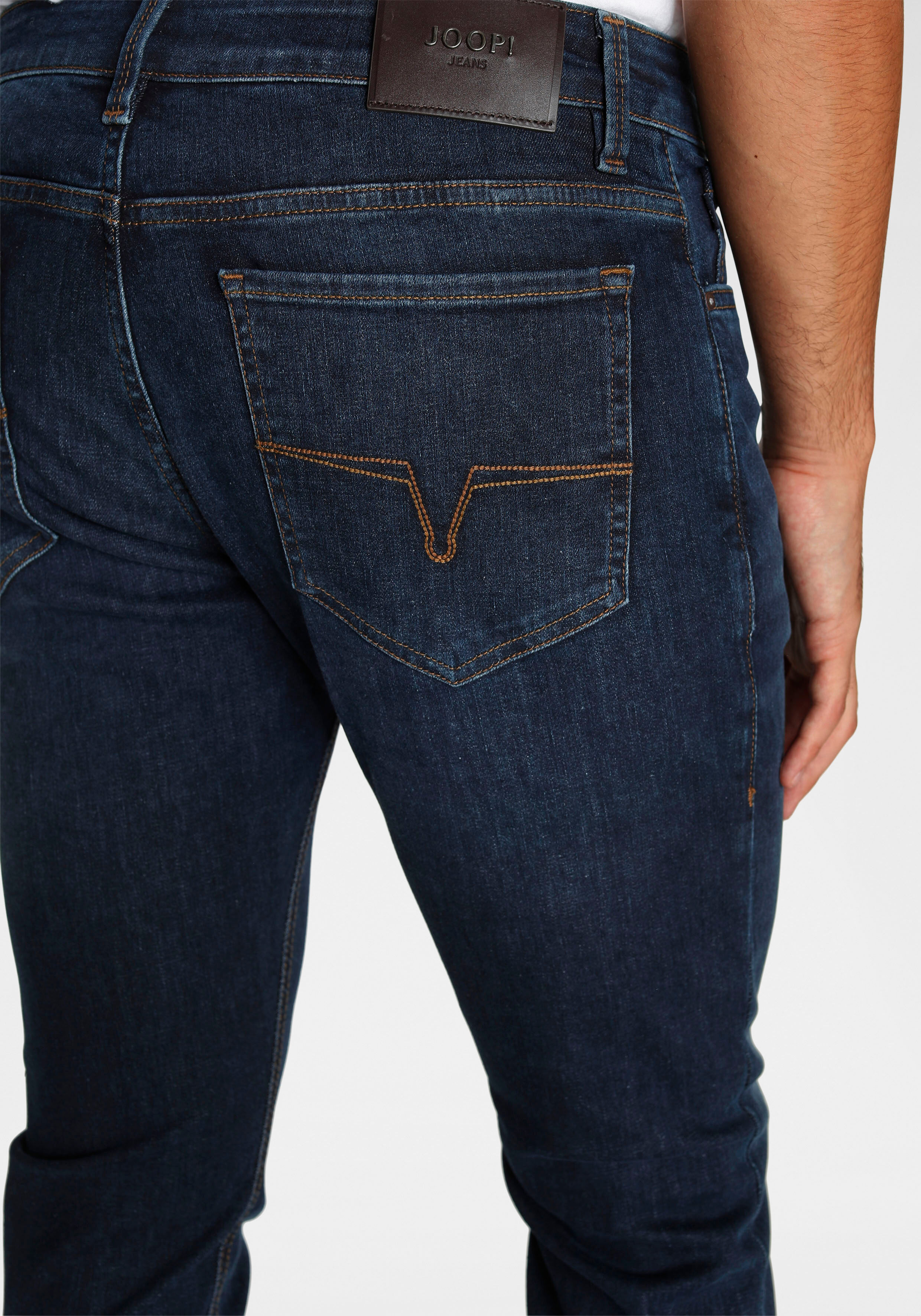 5-Pocket-Jeans JOOP JEANS "Stephen", Herren, Gr. 32, Länge 32, blau (navy), Jeans, Obermaterial: 82% Baumwolle, 16% Polyester, 2% Elasthan, slim fit lang, Jeans 5-Pocket-Jeans navy 32, Länge 32
