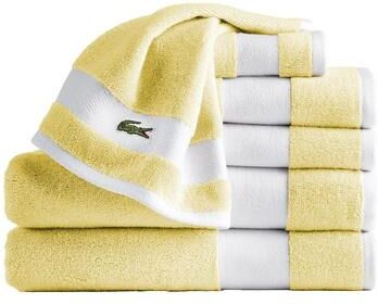 Lacoste Sport Stripe 6-Piece Supima 100% Cotton Bath Towel Set - 2 Bath Towels, 2 Hand Towels, 2 Washcloths
