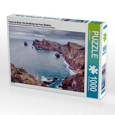 CALVENDO Puzzle Ponta do Bode. Die Nordküste der Insel Madeira 1000 Teile Puzzle quer | 1000 Teile Lege-Größe 64 × 48 cm Foto-Puzzle für glückliche