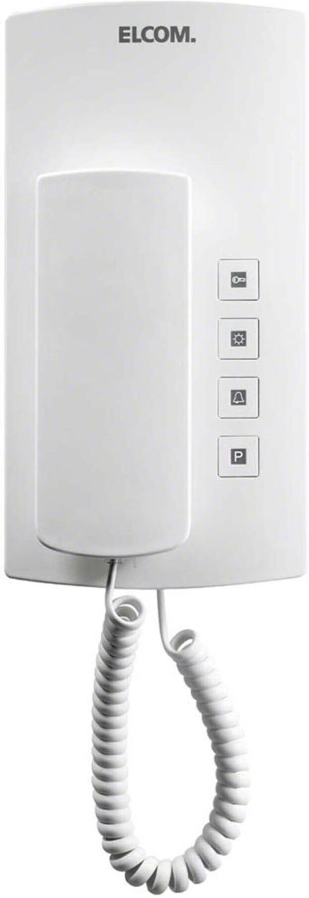 Elcom i2-Bus Audio-Haustelefon, weiß BHT-200 ws aus Kunststoff, 1702000)