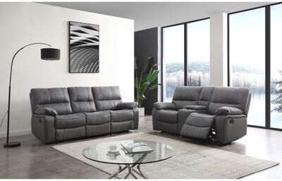 Betsy Furniture 2 Piece Microfiber Reclining Living Room Set, Sofa and Loveseat
