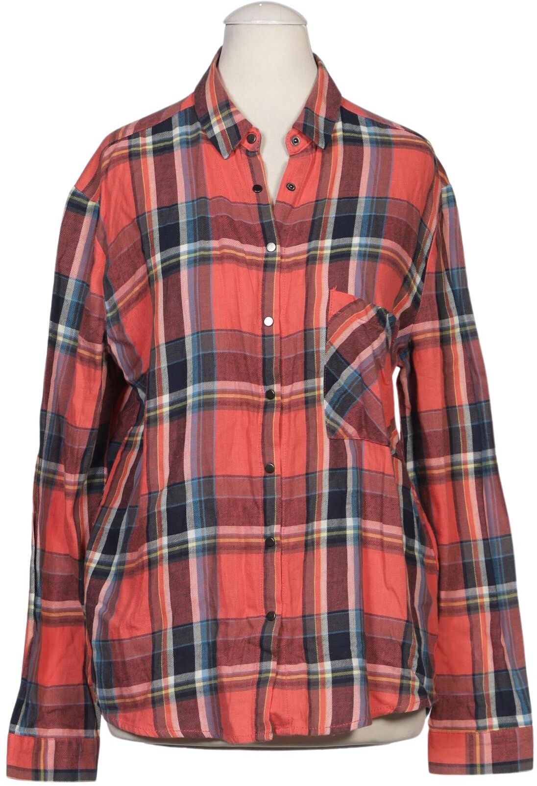 Pull & Bear Damen Bluse, Mehrfarbig, Gr. S, Baumwolle - Second Hand