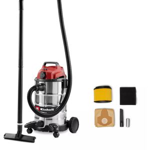 Einhell Nass-Trockensauger TC-VC 3055 SA, 30 Liter, 900 Watt, Edelstahlbehälter, mit Steckdose