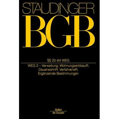 §§ 20-64 WEG, Gebundene Ausgabe von , Otto Schmidt/De Gruyter, 978-3-8059-1247-1