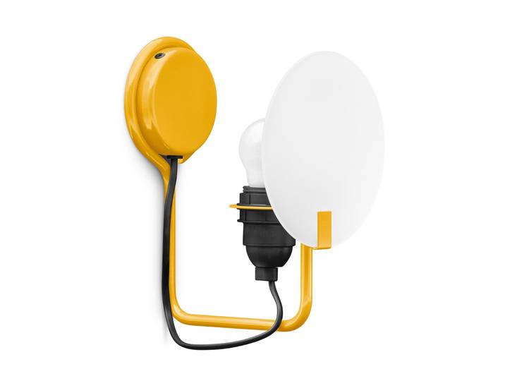 Applique murale Bugia, jaune, à 1 lampe - Stilnovo - Salon / séjour - Design - Métal - À ampoule unique