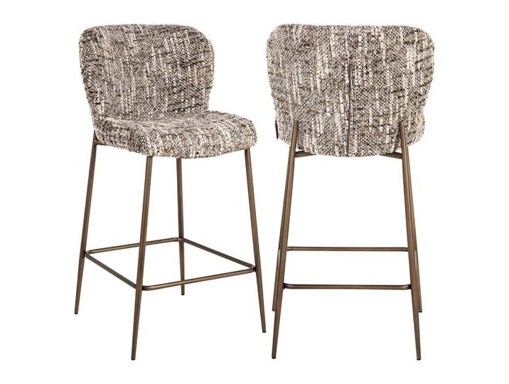 Barhocker Odarby in Braun – Richmond Design mit Polyester-Bezug