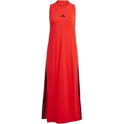 adidas Essentials 3-Streifen Racerback Kleid Damen JE1206 - pure ruby/black XXS